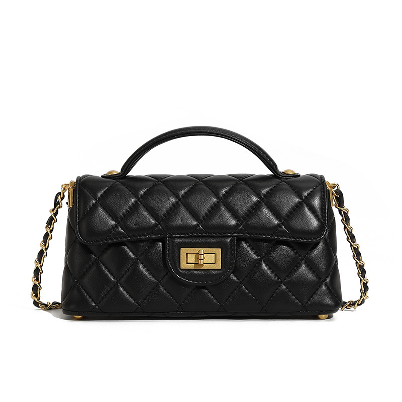 Shoulder Crossbody Bag - Black, 22x6.5x11cm