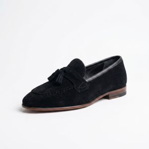 Men's brown suede tassel loafers - view 6