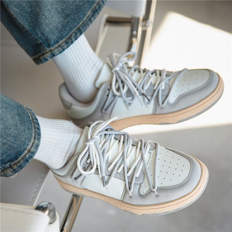 Low-top Lace-up Sneakers - Image 2