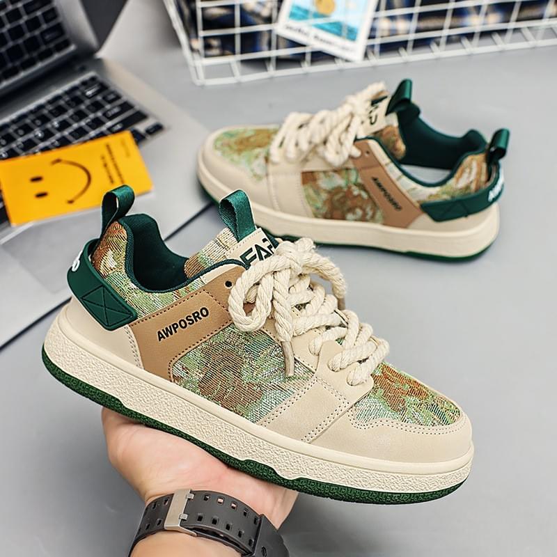 Secret Forest Oil Painting Version Trend Everything Sports Casual Board Shoes - Image 6