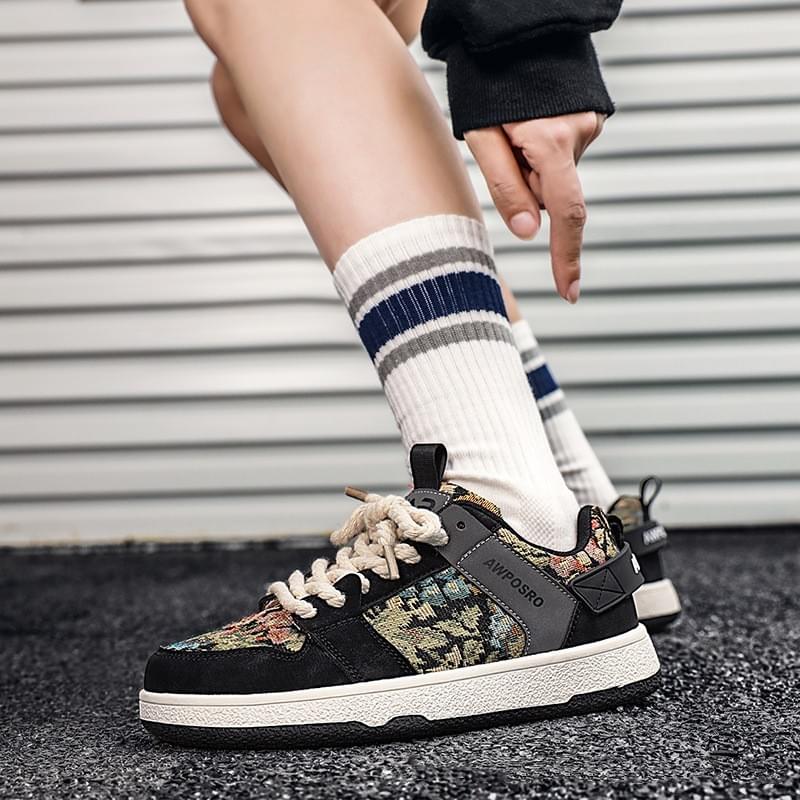 Secret Forest Oil Painting Version Trend Everything Sports Casual Board Shoes